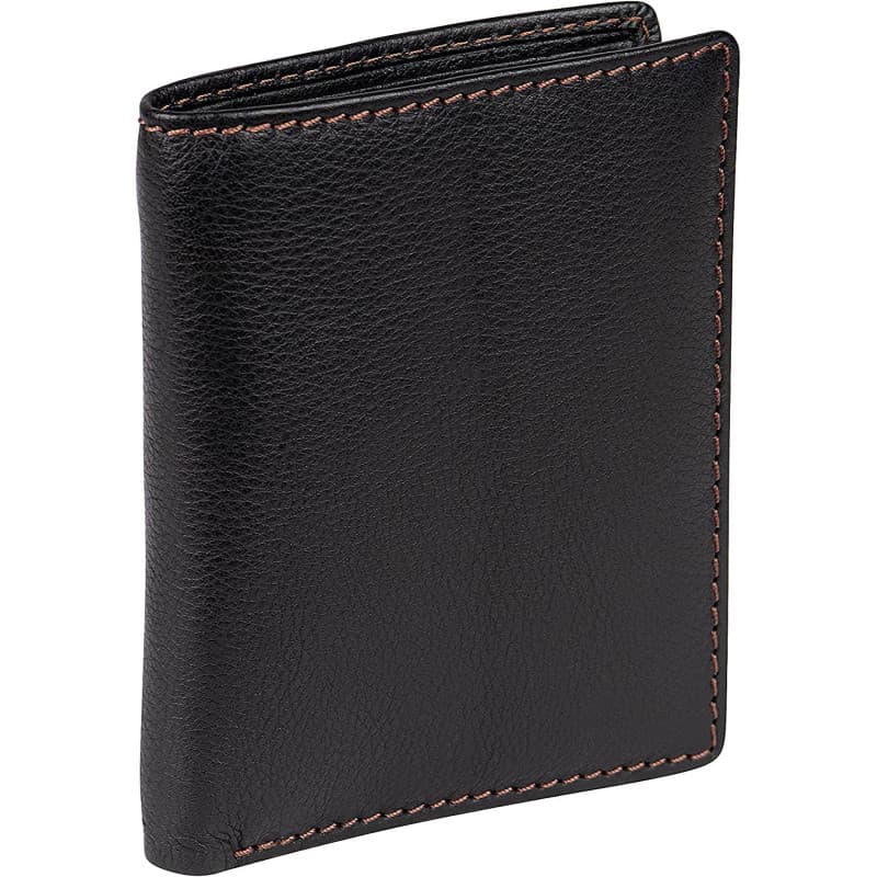 Theodore Portefeuille Homme en Cuir - Porte-Cartes Vertical à 2 Volets, 10 Emplacements, Compartiment Billets - Protection RFID