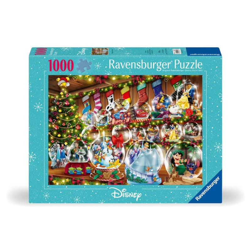 Ravensburger - Puzzle 1000 pièces - Boules à Neige Disney - Adultes et Enfants dès 14 Ans - Puzzle de qualité supérieure - Noël