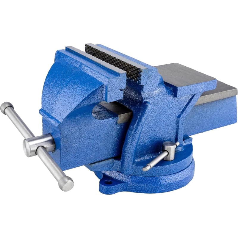 HYCHIKA Étau d'établi 152 mm 6 Inch, Etaux Pivotant à 360°, étaux Robustes pour l'atelier, Etau pour Le Travail du Dois, Le Perç