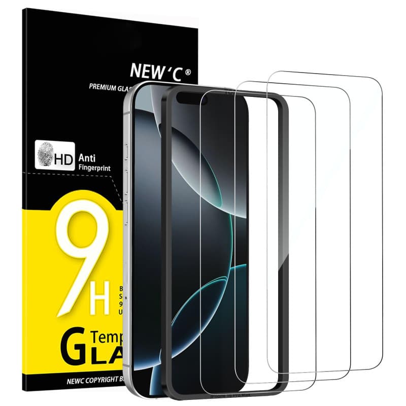 NEW'C Lot de 3, Verre Trempé pour iPhone 17 Pro Max, iPhone 16 Pro Max (6,9″) Film en Protection écran efficace contre les Rayur