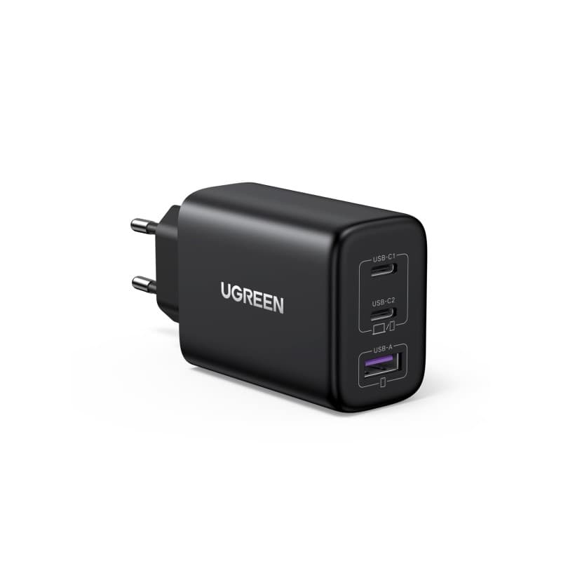 UGREEN 65W Chargeur USB C Rapide 3 Ports GaN Tech Compatible avec iPhone 17 Pro Max Air 16 Plus 15 14 13 12 MacBook M4 M3 M2 M1