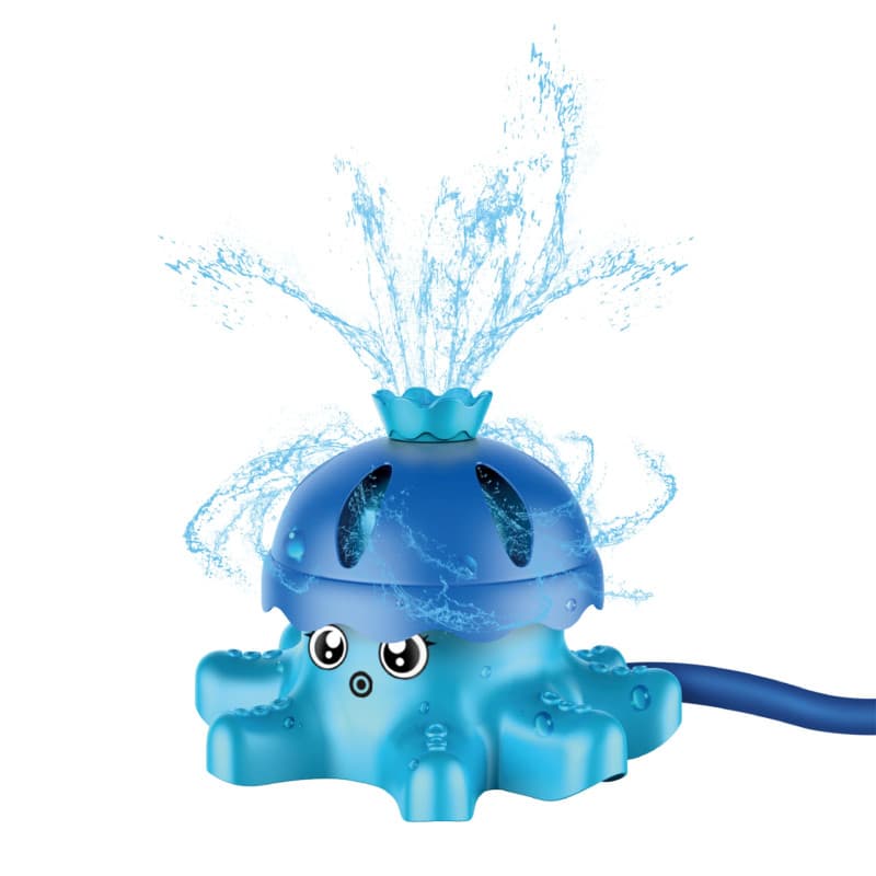 alldoro 60213 Arroseur d'eau Poulpe - pour Enfants à partir de 3 Ans - avec raccord de Tuyau d'arrosage - Bleu - 15,5 x 14 x 11