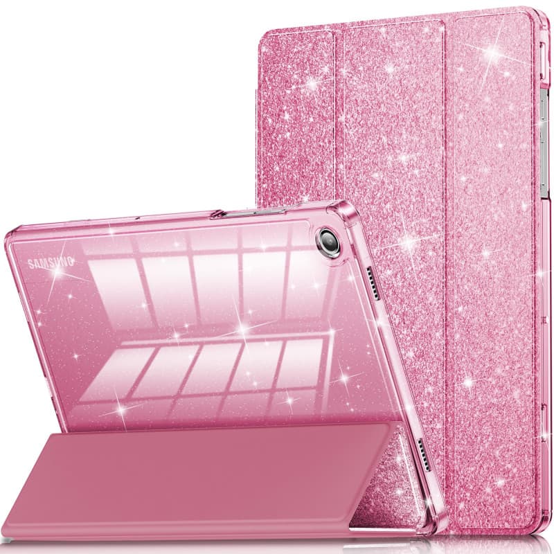 NFILAND Coque pour Samsung Galaxy Tab A11+/A9+ 11 Pouces (2023/2025),Coque De Protection pour Tablette avec Dos Transparent Scin