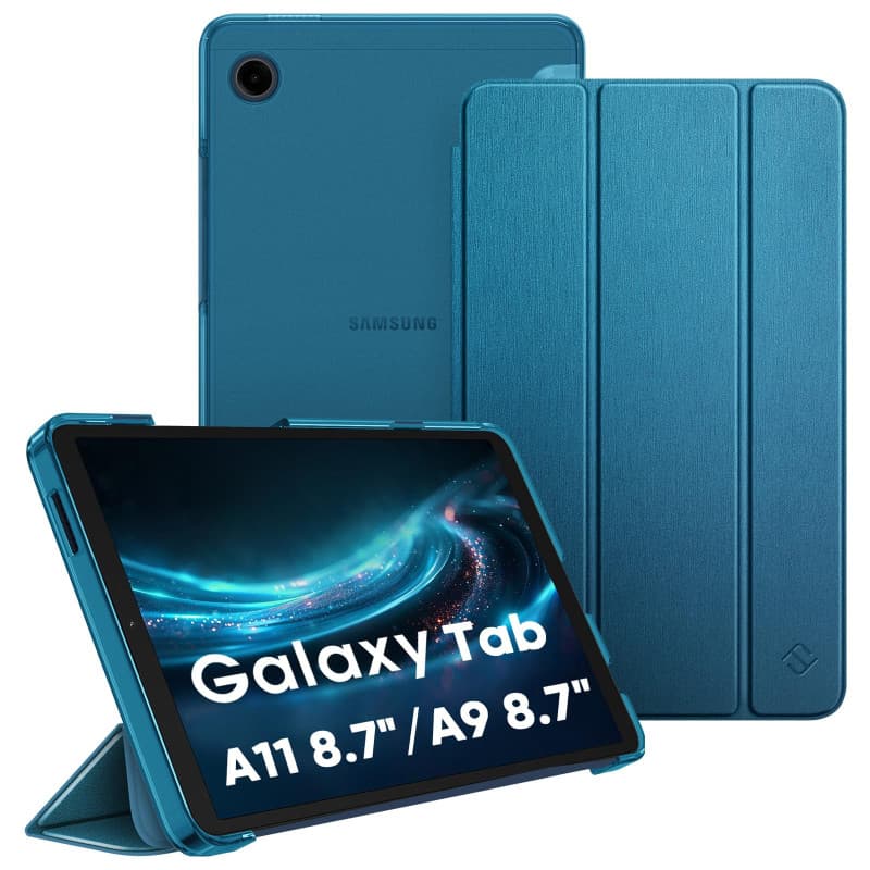 FINTIE Coque pour Samsung Galaxy Tab A11 8.7 Pouces 2025 et Galaxy Tab A9 8.7” 2023, Etui Fin et Transparent Givré Housse Dure e