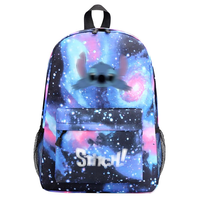 Ubephant Stitch Sac à Dos, 17in Stitch Cartable, Backpack Enfant Couche Double Grande Capacité Élèves du primaire Voyage Casual