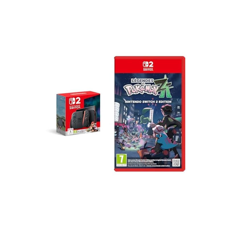 Nintendo Switch 2 + Mario Kart World & Légendes Pokémon Z-A
