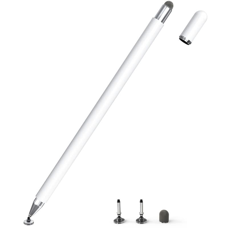 Stylet Tablette, 2 en 1 Stylet Tactile Pencil Compatible avec Toutes Les Tablettes et Smartphones, iPhone, iPad, Samsung, Lenovo