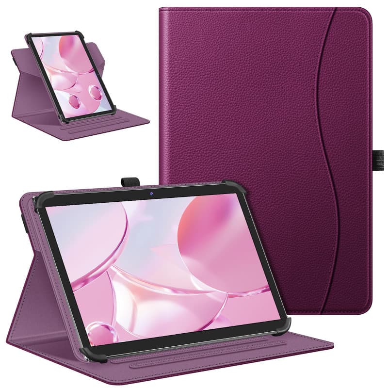 FINTIE Coque Universelle pour Tablette 10 Pouces (9"-10.4" /10.5" / 10.9" / 11"), Coque Rotative à 360° pour Tablette TECLAST, B