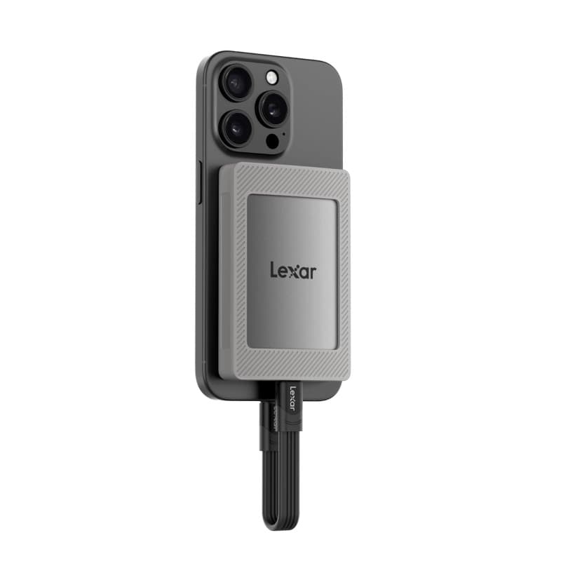 Lexar ES4 Portable SSD avec Aimant 1To, SSD Externe USB 3.2 Gen 2 jusqu'à 1 050 Mo/s de Lecture et 1 000 Mo/s de Vitesse, Compat