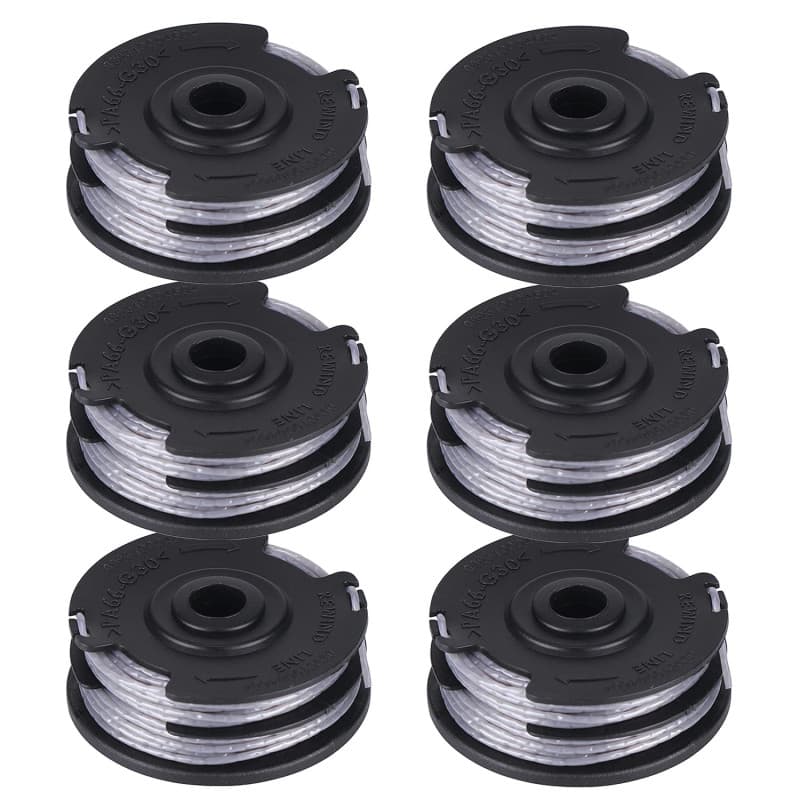 Lot de 6 bobines de Fil de Coupe 6 m de Rechange pour Bosch Art 24 27 30 30-36 LI débroussailleuse No.F016800351