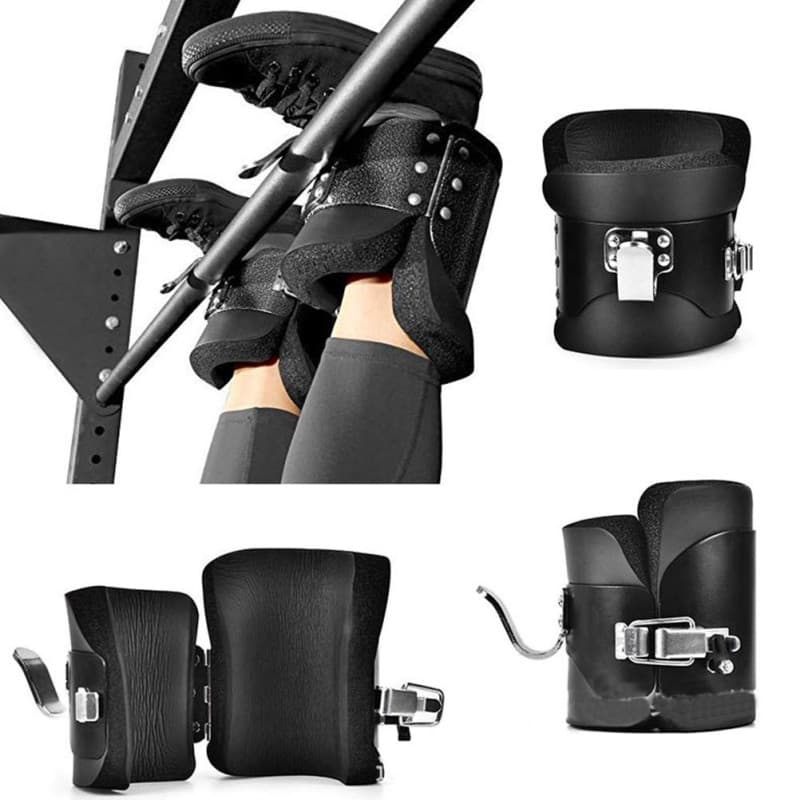 Keenso Bottes D'inversion Anti-gravité, Bottes de Traction Suspendues avec Rembourrage en Mousse Confortable et Serrures Sûres (