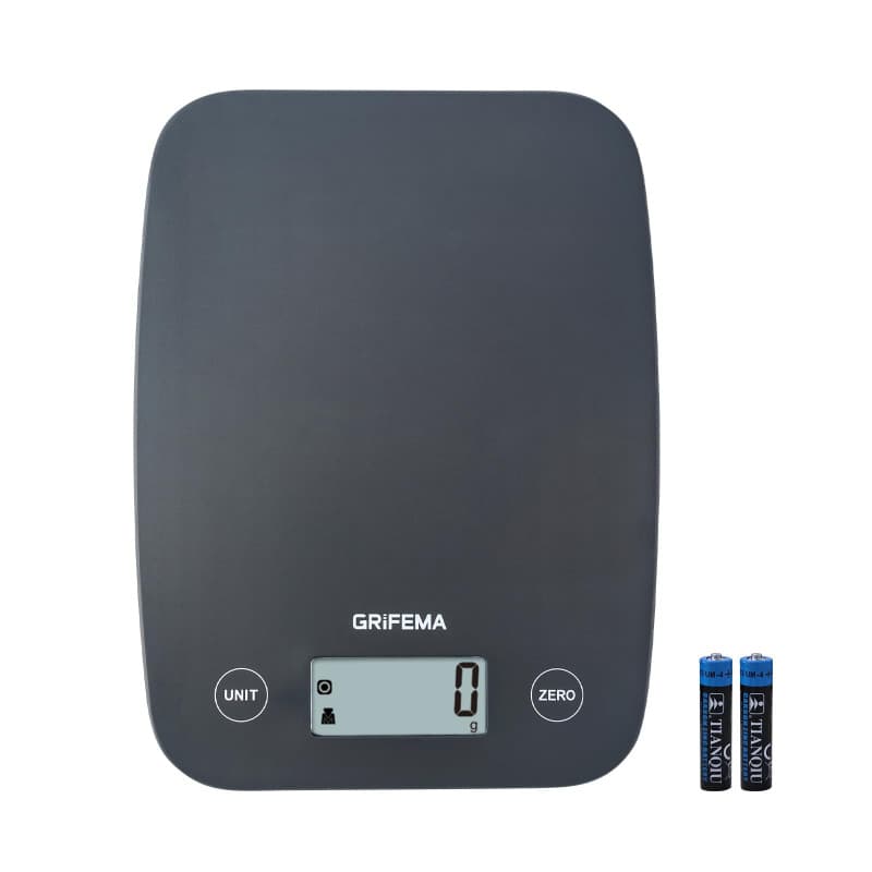 GRIFEMA GA2004, Balance de Cuisine Numérique, Balance Alimentaire avec Écran LCD, (1g-5kg) Poids en Grammes et en Oz pour la Pât