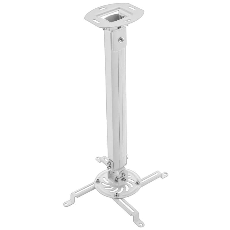 deleyCON Support de Plafond Universel pour Projecteur +- 15° d'Inclinaison - Rotation à 360° - Jusqu'à 13,5Kg - Hauteur Réglable