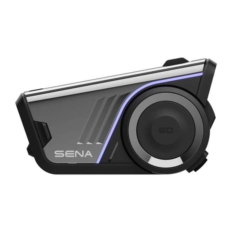 SENA 60S Casque de Communication Moto avec système d'intercom Wave, Mesh et Bluetooth, Sound by Harman Kardon 2e génération