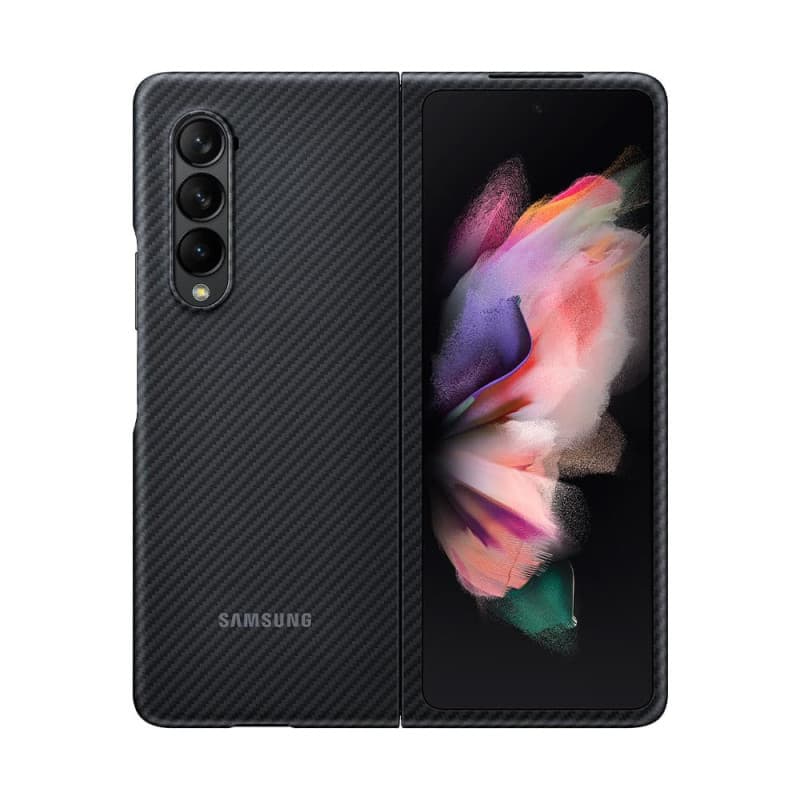 Coque Aramid Fonction stand Noire pour Samsung G Z Fold 3 Samsung