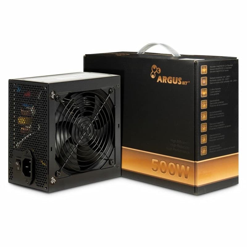 Inter-Tech ArgusNT BPS-500 unité d'alimentation d'énergie 500 W 20+4 pin ATX ATX Noir