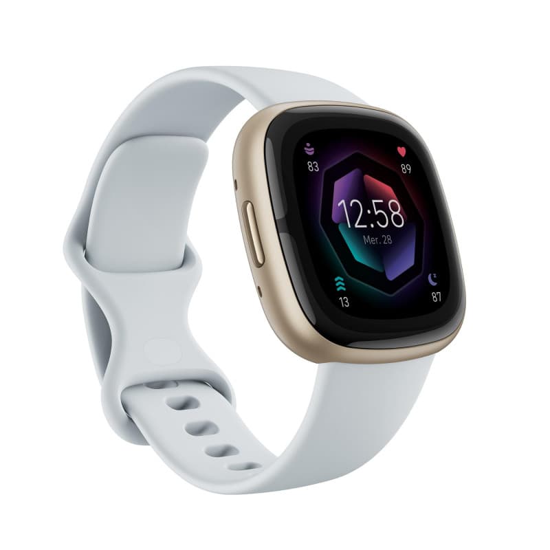 Fitbit Sense 2 Numérique Écran tactile Or GPS (satellite)