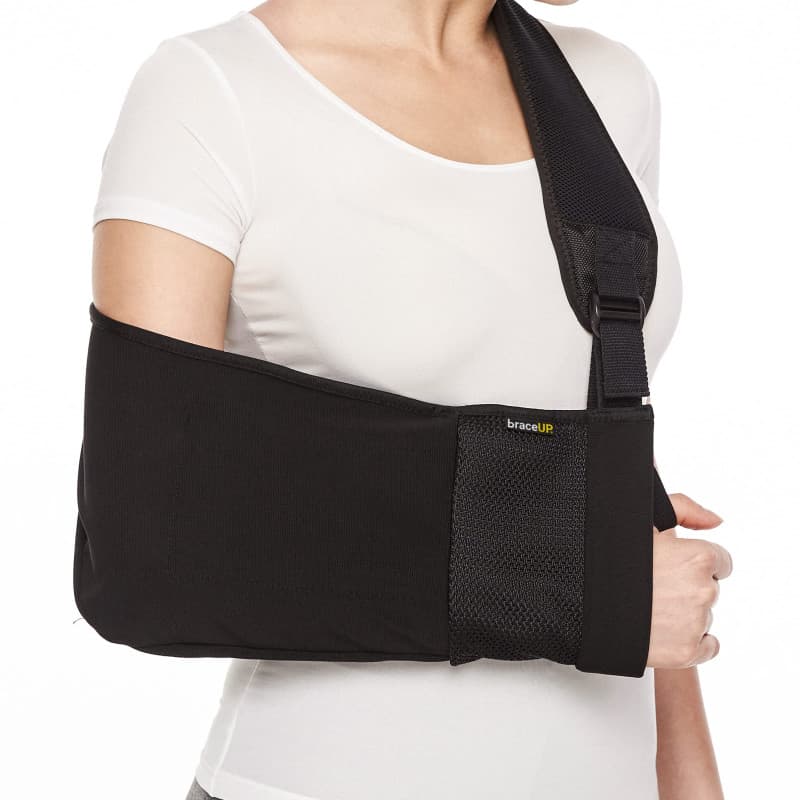 BraceUP Maintien du Bras, Echarpe de Bras, Attelle Bras pour Blessures, Attelle Epaule, Echarpe de Soutien pour Bras Droit et Br