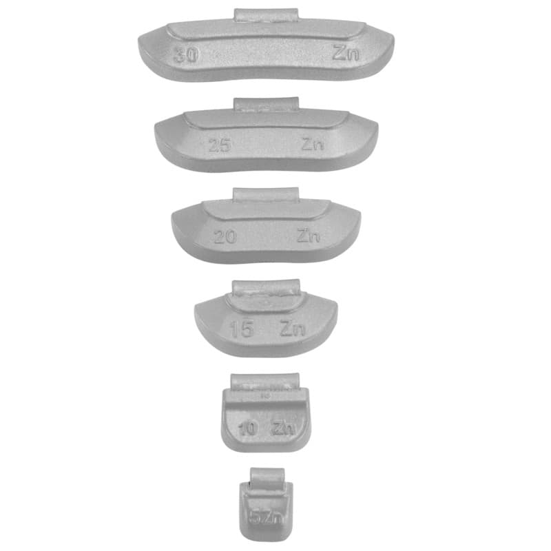 HASKYY Lot de 225 Poids à Percussion pour Jantes en Acier // 50 de 5 g, 10 g, 15 g // 25 de 20 g, 25 g et 30 g chacune