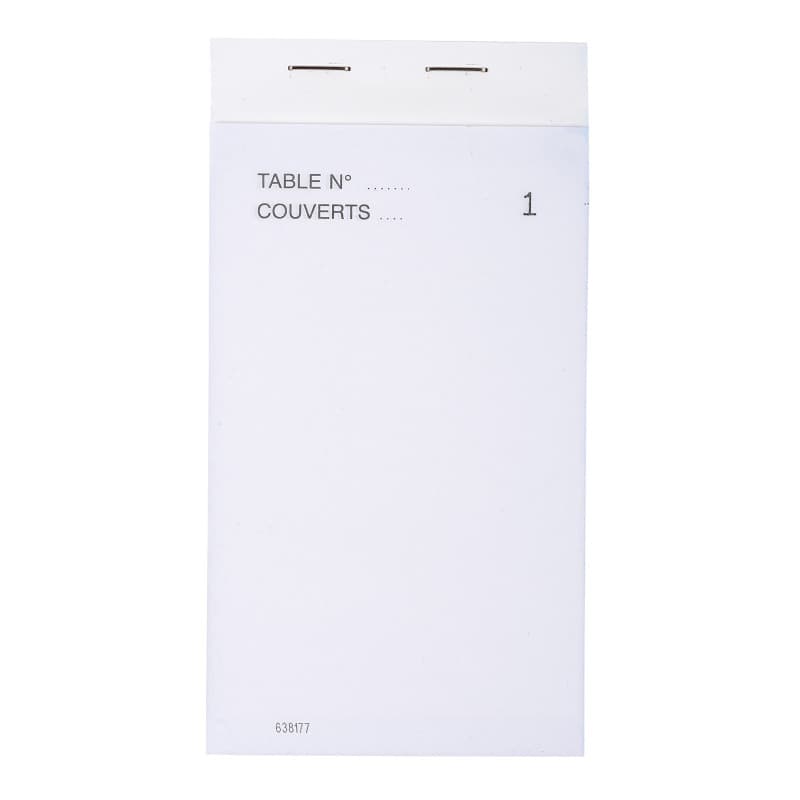 Exacompta - Réf. 96201E - Paquet de 10 blocs Maître d'Hôtel - Carnet de commande pour restaurants - 50 feuillets blancs autocopi