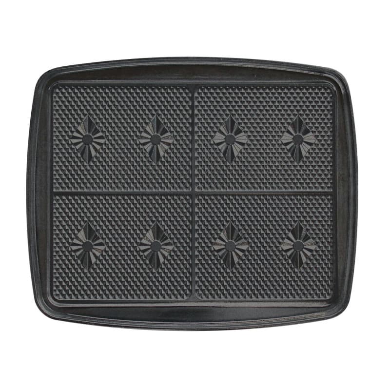 LAGRANGE Jeu de plaques Gaufrettes, compatible avec tous les gaufriers "Super2", Plaques en aluminium moulé, Revêtement antiadhé