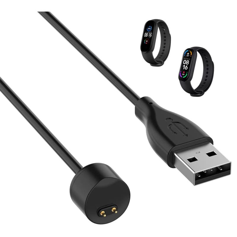 PHONILLICO Chargeur Compatible avec Xiaomi Mi Band 5-6 et 7 - Cable USB Remplacement Adaptateur Charge Montre