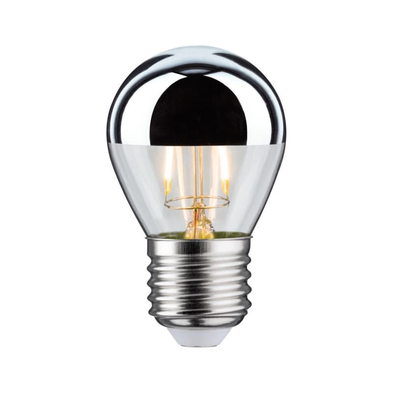 Paulmann 28664 Ampoule LED à filament avec miroir de tête Argenté 2700 K 2,6W E27