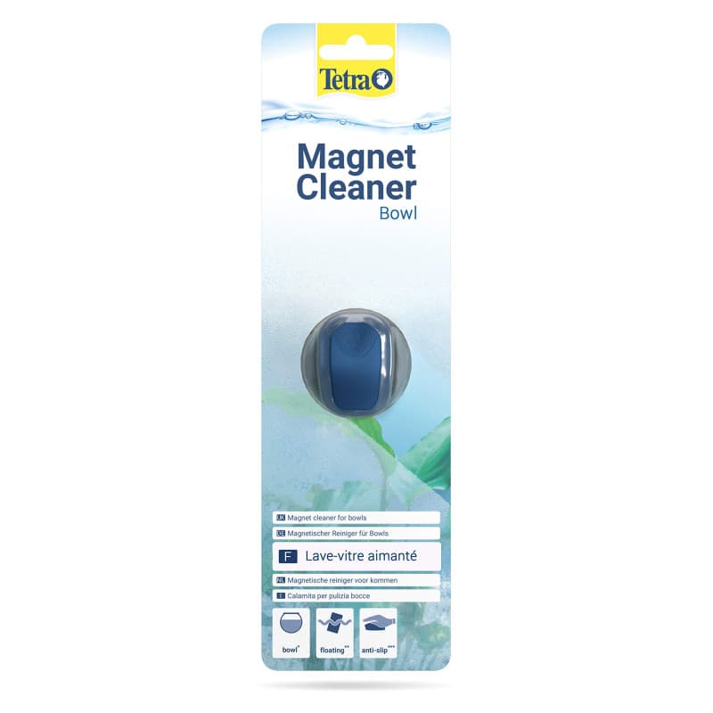 Tetra Magnet Cleaner Boule - Lave-Vitre Aimanté pour Aquariums Boules et de Forme Sphérique – Nettoyage Rapide et Efficace sans