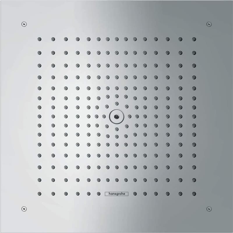 hansgrohe Raindance E - Douche de tête avec 1 type de jet, Douche de pluie carrée (400 x 400 mm), Pommeau de douche pour montage