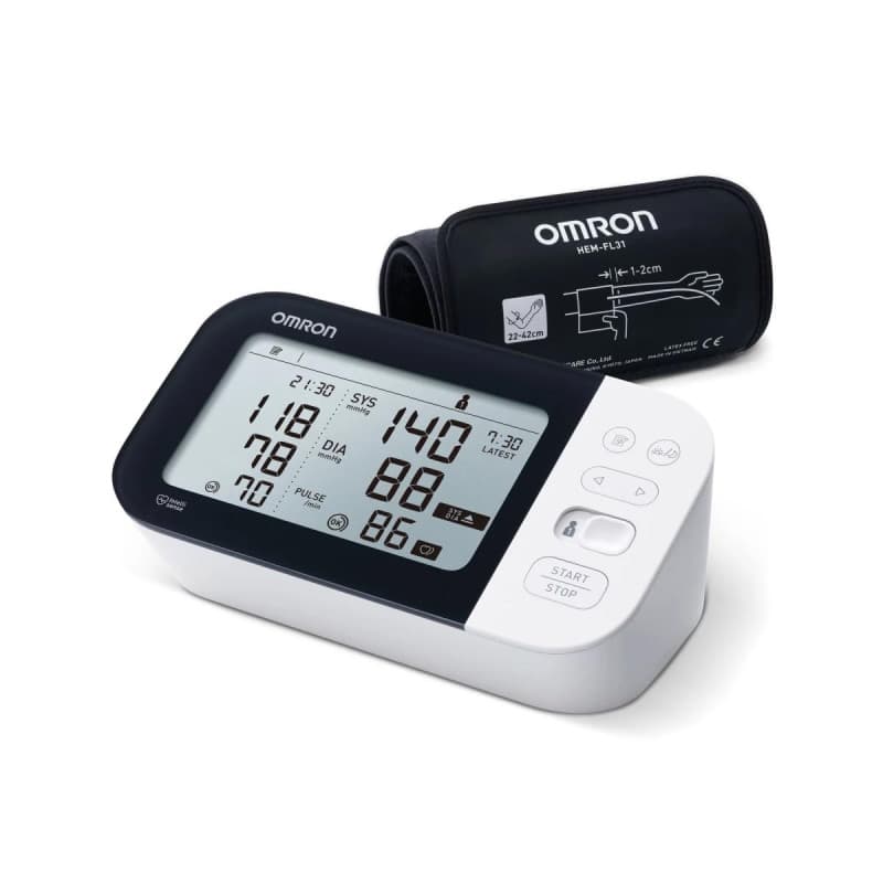 OMRON OMH7361-E Tensiomètre brassard électronique Intelli It connecté M7 Noir/blanc