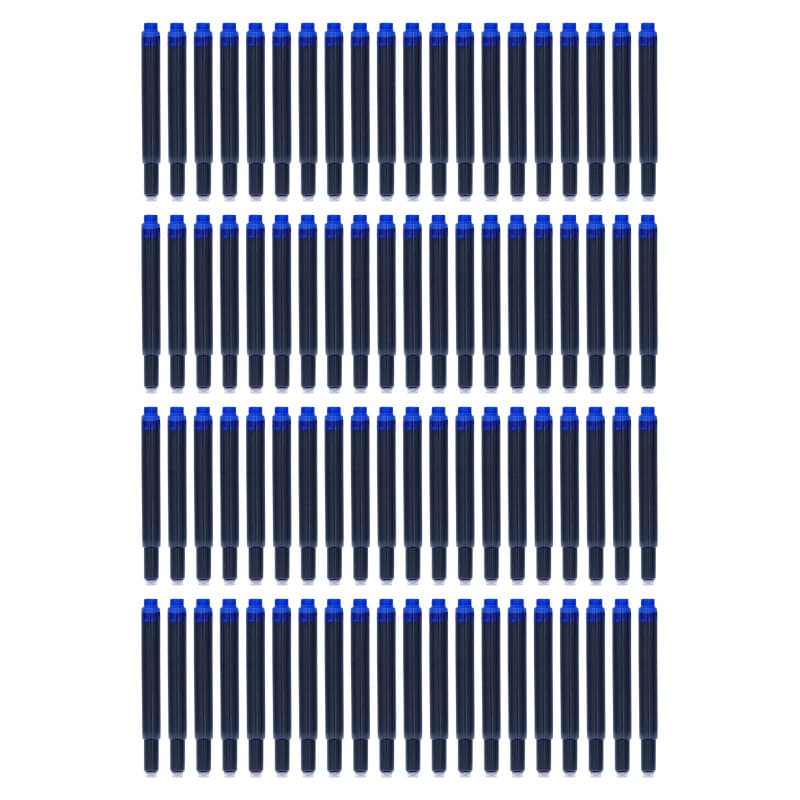 TSI 18080 Lot de 80 cartouches d'encre universelles, couleur bleu roi
