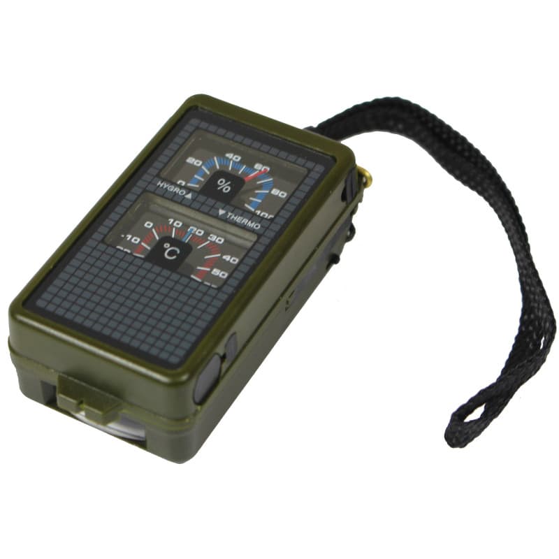 Mil-Tec Boussole de Carte 10 Fonctions Noir Taille Unique
