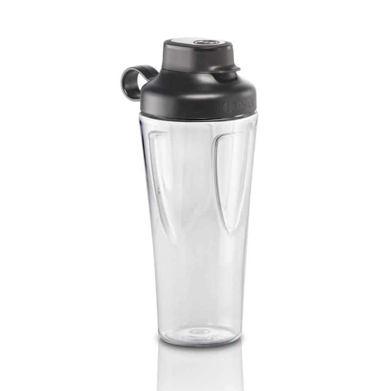 Bosch Hausgeräte MMZBT01B für Optimum Küchenmaschine und VitaPower Series 4 Standmixer to-go Gourde, Tritan, Transparent/Noir