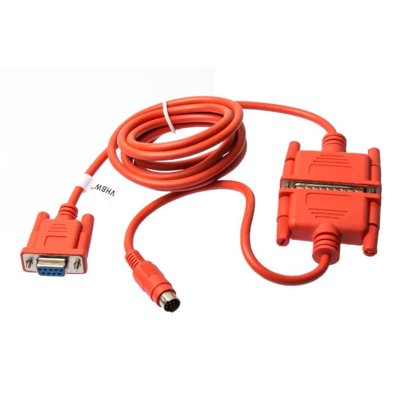vhbw Câble adaptateur série RS-232 compatible avec Mitsubishi MELSEC FX1N, FX0N, FX2N, FX1S, A-Serie, FX, MELSEC FXOS PCs et pér