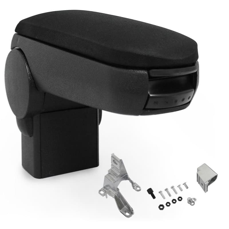 pro.tec Accoudoir Central - avec Compartiment - rembourré - Textile - Noir