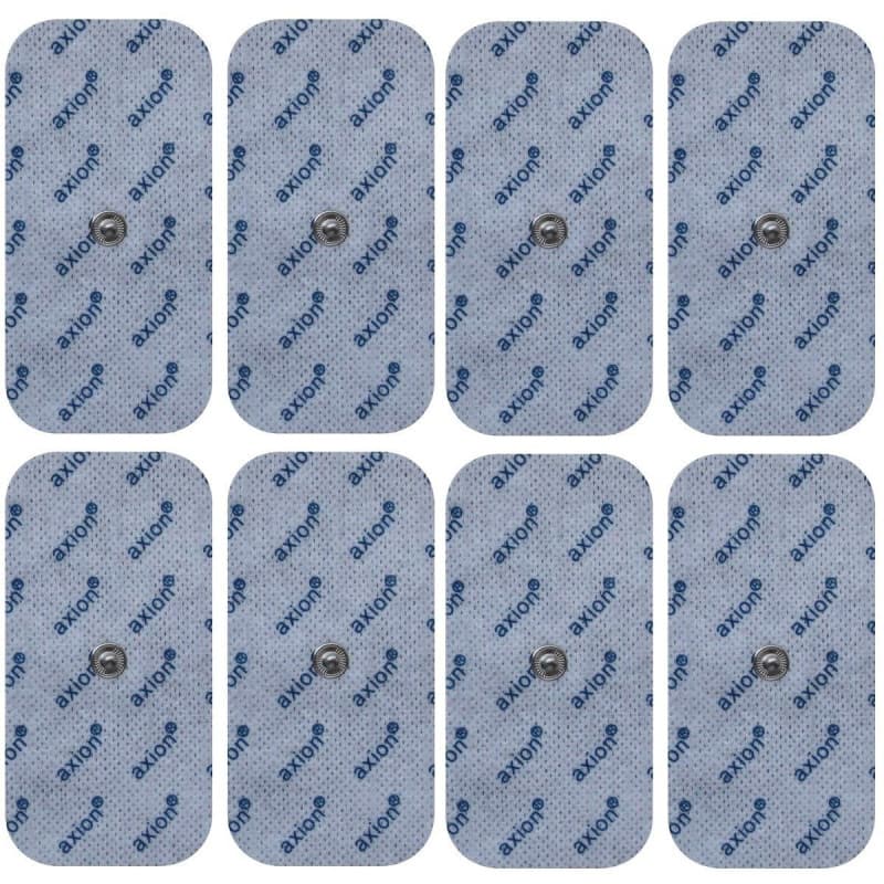 8 électrodes axion de 10x5 cm | Compatibles avec Beurer et autres électrostimulateurs TENS et EMS | Patchs de rechange réutilisa