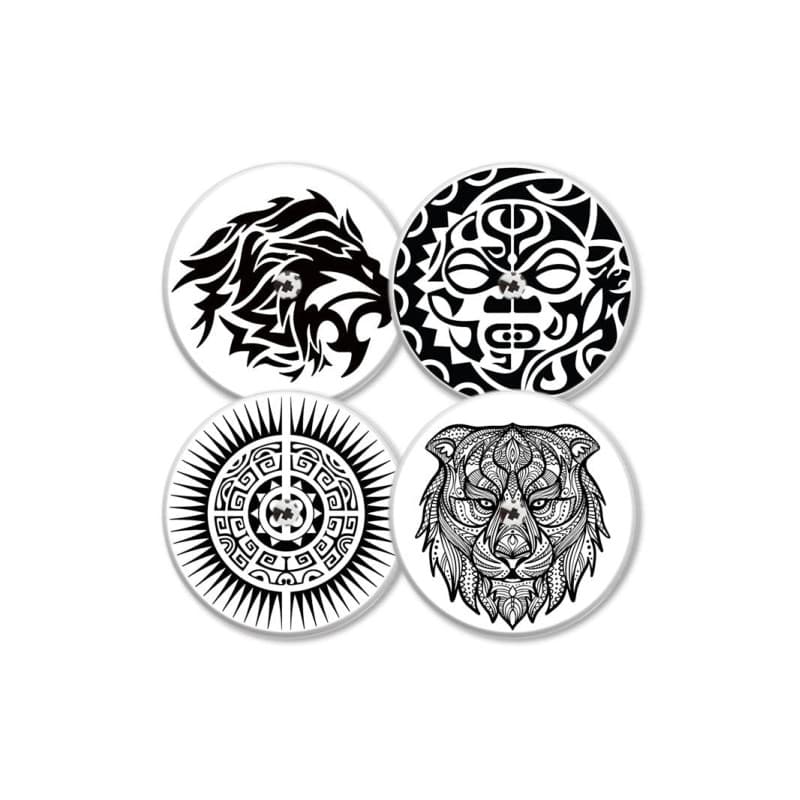 MySweetStitch - 4x Stickers pour capteur Freestyle Libre 1 & 2, Wild avec trou d'aération, Fabriqué en Allemagne