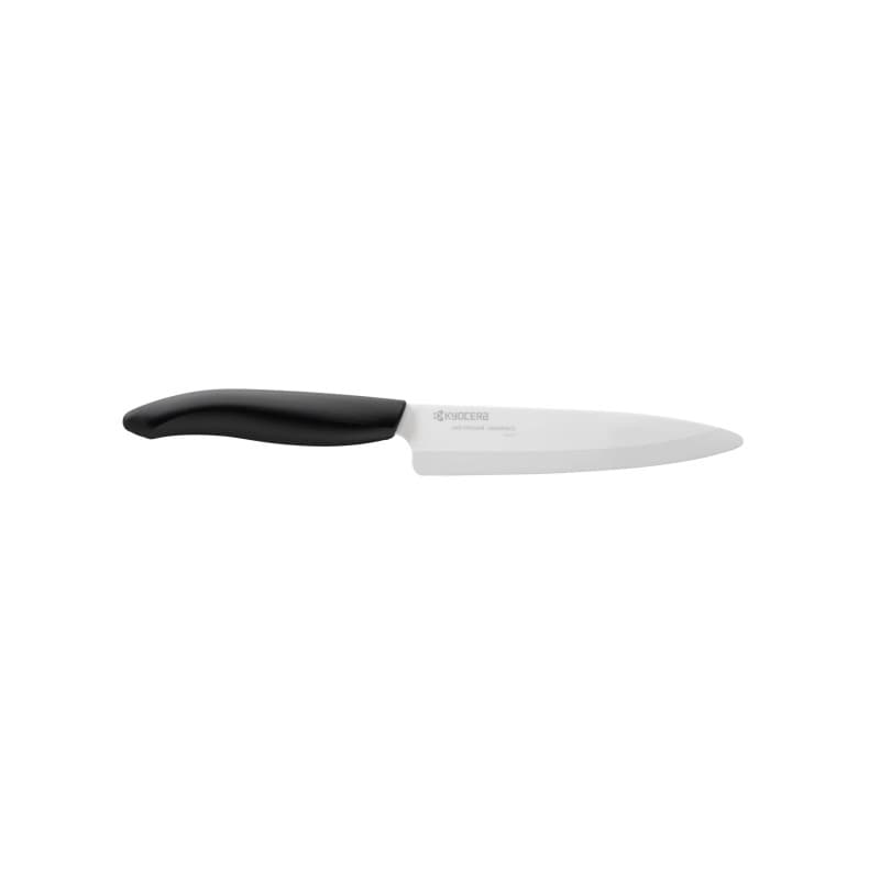 Kyocera FK-130-WH BK Couteau Universel Manche Noir Lame Céramique Blanche Couteau universel 13 cm