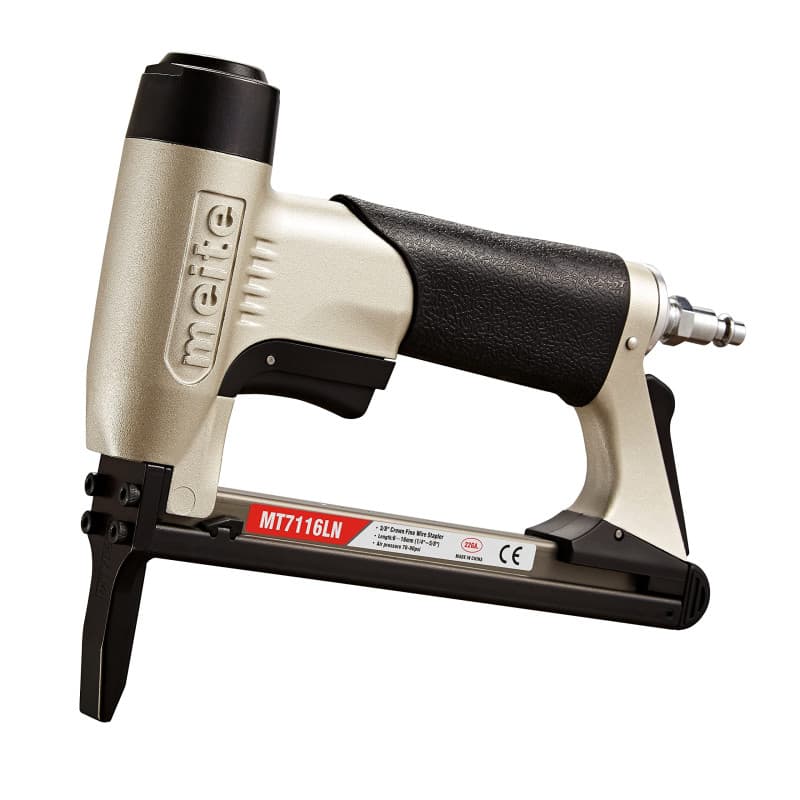 meite MT7116LN Agrafeuse Pneumatique Type 71 Agrafeuse Tapissier Bec Long – Agrafeuse à Air pour Menuiserie et Fabrication de Me