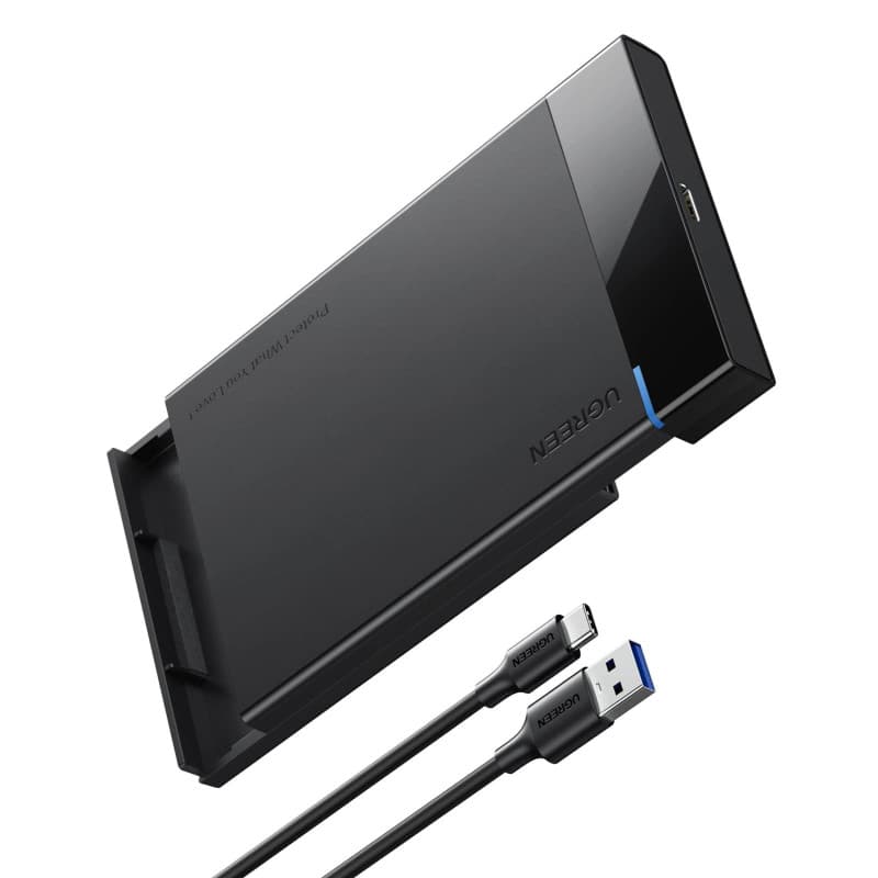 UGREEN USB C Boîtier Externe 2,5 Pouces Disque Dur SATA III II I HDD SSD USB 3.1 Gen 2 Type C 6Gbps UASP Supporte Windows Mac OS
