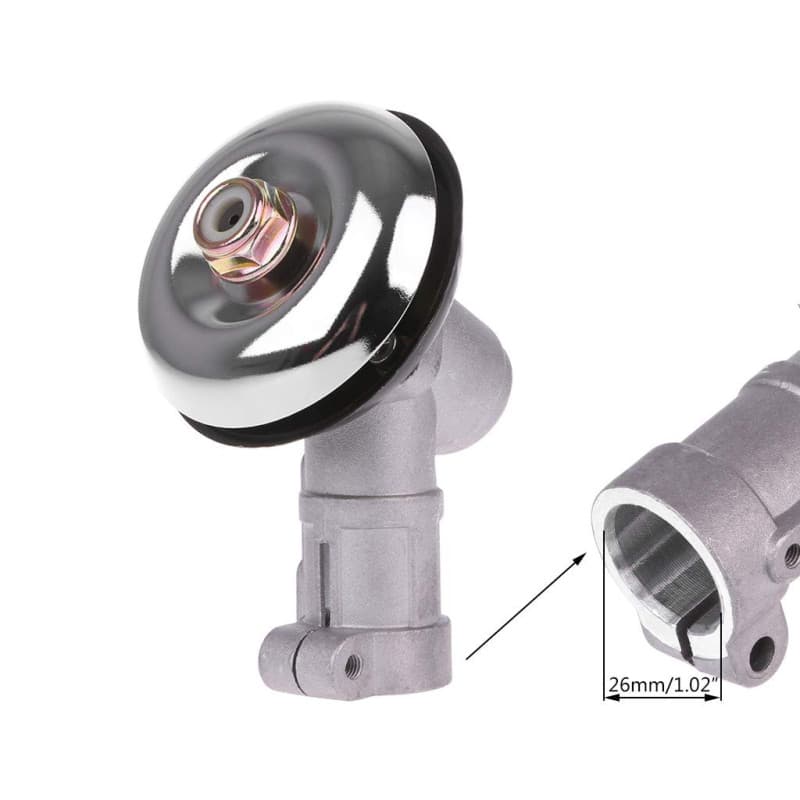 Renvoi d'angle Debroussailleuse Universelle, Tête de Gear Rond de 9 Dents pour Coupe Herbe/Tronconneuse, Boîte de Vitesse de Ton