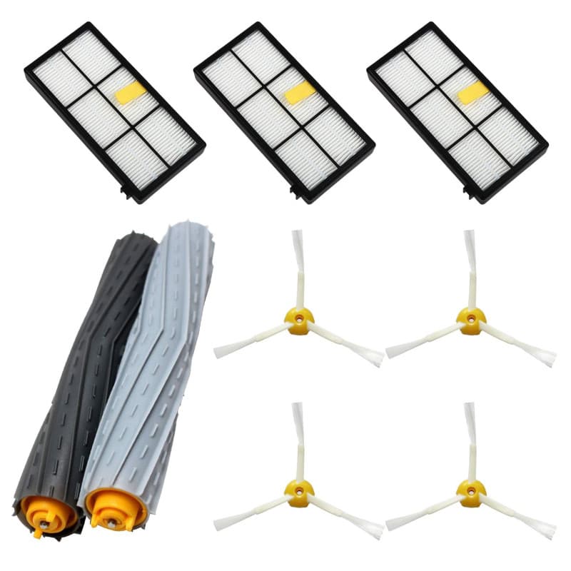MIRTUX Kit de pièces de rechange pour Roomba série 800 et 900 - Compatible avec Roomba 850, 860, 870 880, 890, 960, 980... (Tous