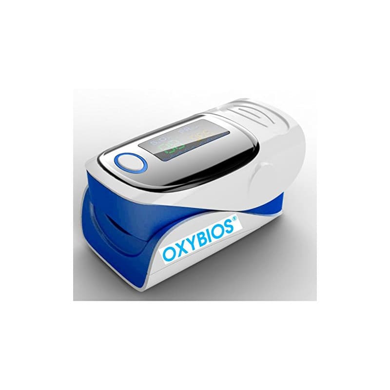DOIGT OXYMETRE DE POULS BLEU "Tout en Un" portable et Cardiofréquencemètre avec notice en français. Analyse et mesure la saturat
