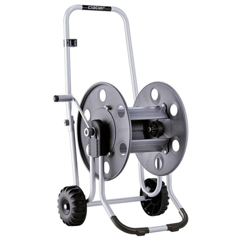 Claber Metal 60, Chariot dévidoir en métal pour Tuyau d'arrosage