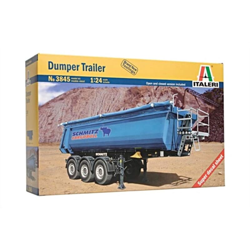 Italeri - I3845 - Maquette - Voiture et Camion - Semi-Remorque Benne - Echelle 1:24
