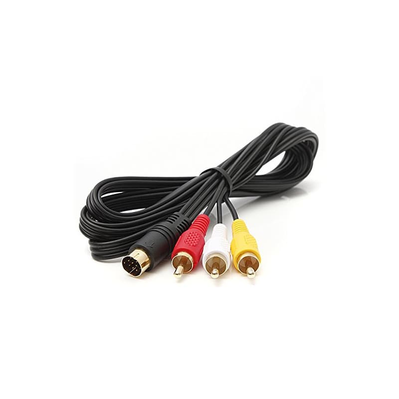 C-FUNN Câble Audio Vidéo AV s'adapte Sega Saturn A/V 1.8 M Pieds Câble De Connexion RCA