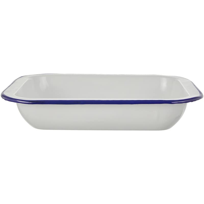 Ibili 905027 Plat Rectangulaire, Acier, Blanc, 27 x 20 x 6 cm