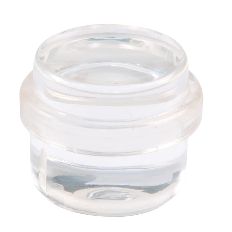 Amig - Cale ou butée de sol adhésive circulaire, transparente et décorative, bande en caoutchouc antidérapante, pour portes de p