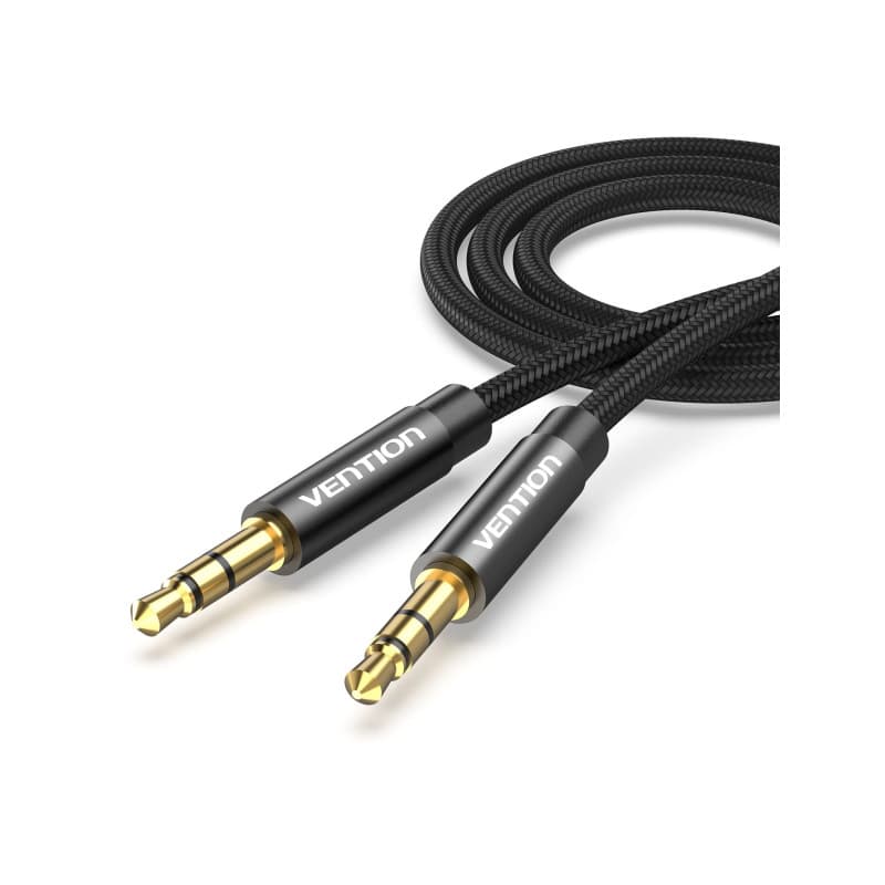 Vention Câble Jack Audio Câble Auxiliaire 3.5mm Mâle vers Mâle Nylon Tressé Jack Stéréo Câble Aux Voiture pour Autoradios, iPhon