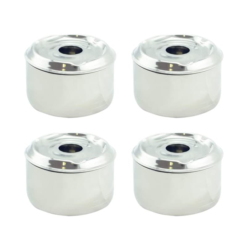 Hostelnovo - Lot de 4 Cendriers à Eau avec Couvercle - Accessoire fumeur Anti-odeurs et Anti-fumée - Dimensions 9 x 7 cm - Porta